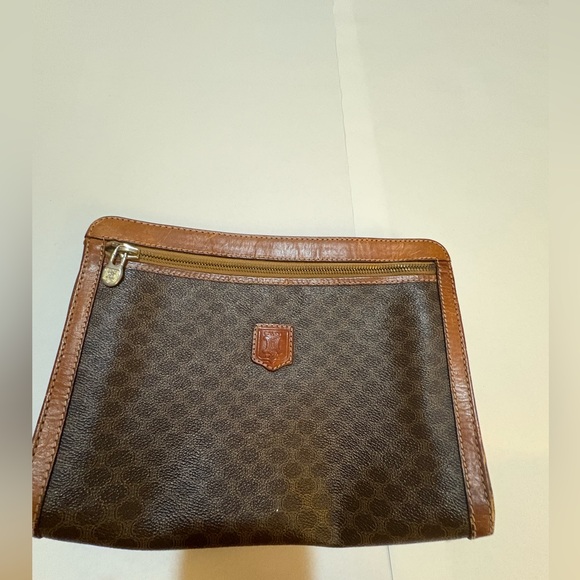 Celine Brown Patterned Toiletry Bag - Picture 1 of 9